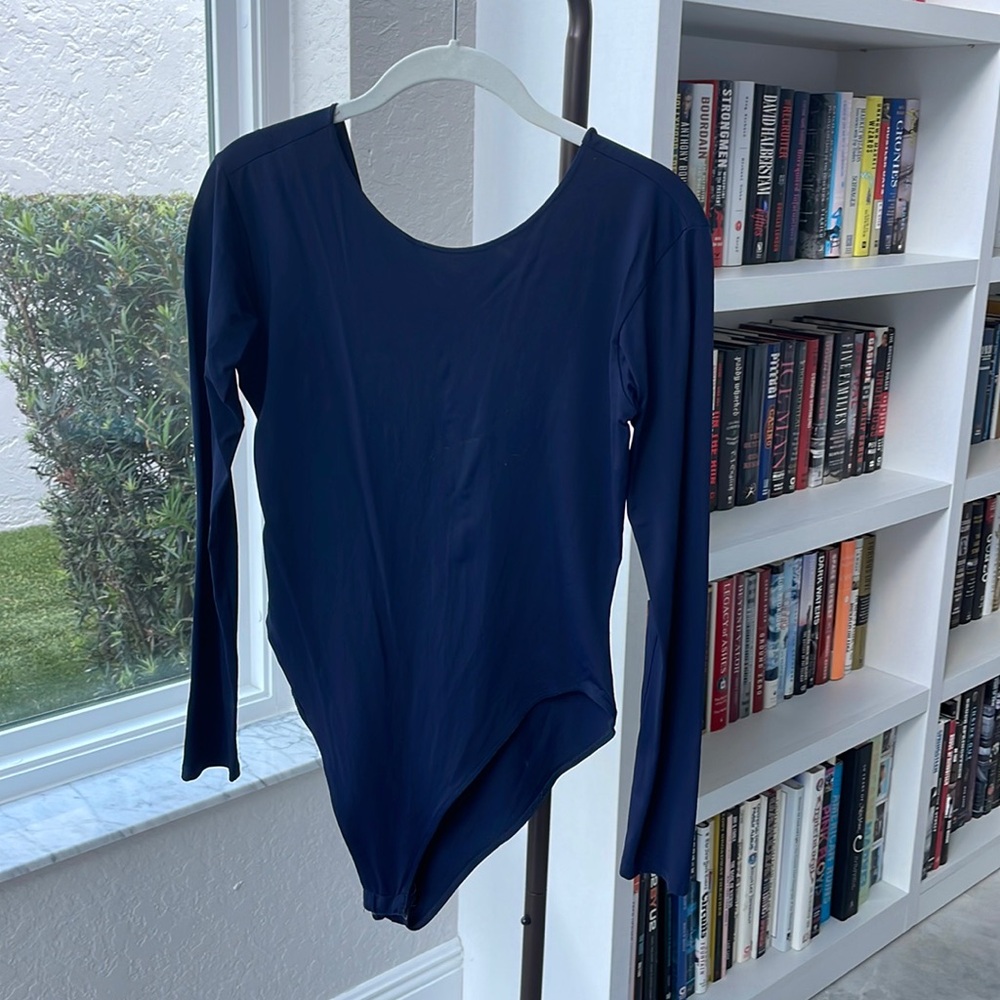 Blue bodysuit from the Ralph Lauren Collection